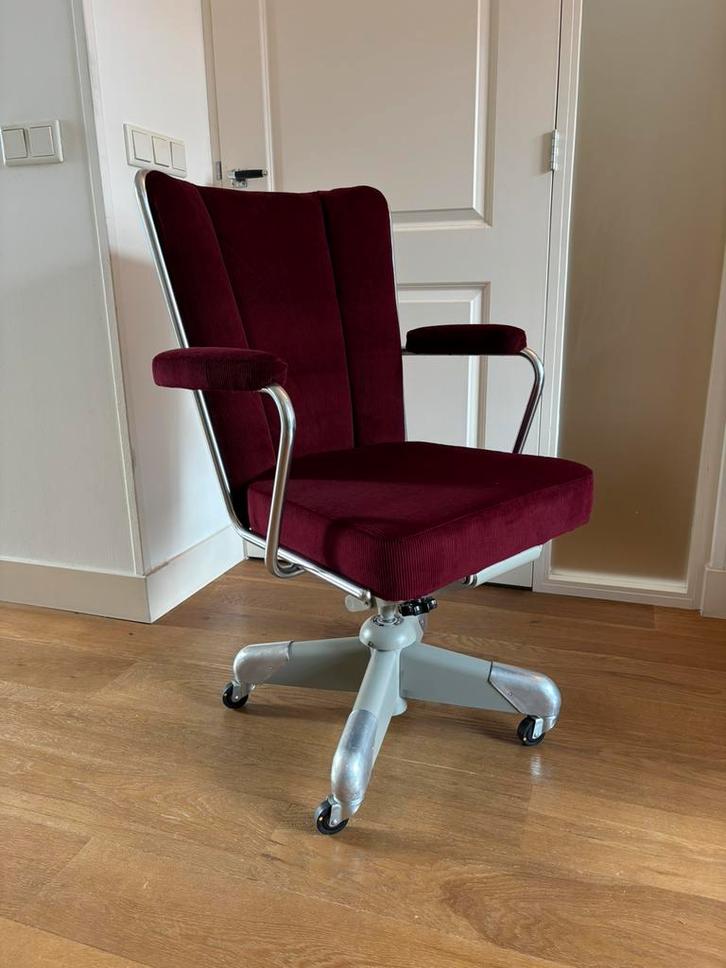 Gispen 357 PQR President bureaustoel 1955-1965, Huis en Inrichting, Bureaustoelen, Zo goed als nieuw, Zwart, Ophalen