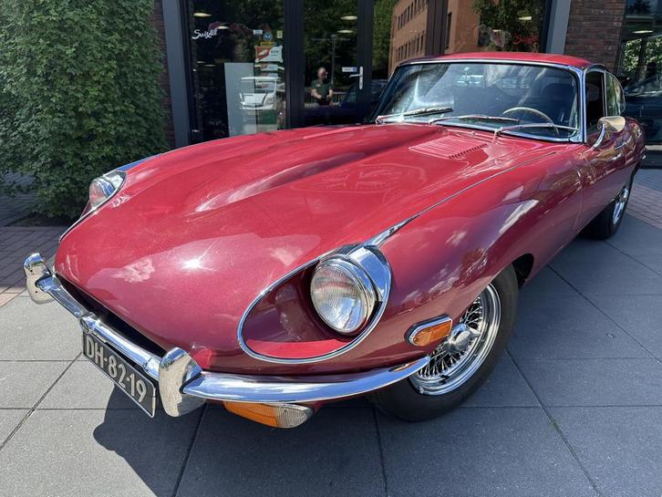Jaguar E-Type 4.2 S2 Coupe (bj 1970), Auto's, Oldtimers, Bedrijf, Te koop, Lederen bekleding, Metallic lak, Jaguar, Benzine, Overige carrosserieën