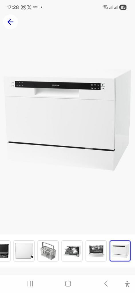 Nieuwe Inventum VVW5520 vaatwasser - 21-05-2024 gekocht, Ophalen, Minder dan 85 cm, Nieuw, Vrijstaand