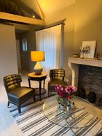 2 bruine fauteuils stoelen, Huis en Inrichting, Ophalen, Gebruikt, Bruin, Twee