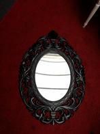 Zwarte barok spiegel 95 x 70 cm, Minder dan 100 cm, Rechthoekig, Ophalen of Verzenden, Zo goed als nieuw