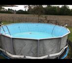 Zwembad 5 meter, opbouw, Tuin en Terras, Ophalen, Gebruikt, 80 tot 120 cm, Rond