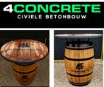 Tafel met reclame tontafel ''4 Concrete civele betonbouw, Huis en Inrichting, Tafels | Statafels, Ophalen of Verzenden, Nieuw