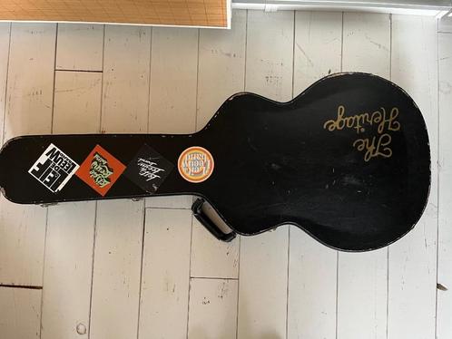 Unieke Heritage H535 met Karakter en Tijgermotief, Muziek en Instrumenten, Snaarinstrumenten | Gitaren | Elektrisch, Gebruikt