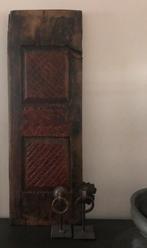 Oud luik deur paneel India sober oosters houtsnijwerk, Antiek en Kunst, Curiosa en Brocante, Ophalen of Verzenden