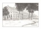 Finsterwolde. - boerderij - tekening - 1993 gelopen, Verzamelen, Ansichtkaarten | Nederland, Ophalen of Verzenden, Voor 1920, Ongelopen