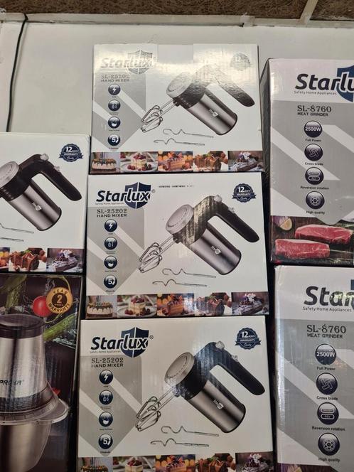 Starlux Handmixer - Nieuw, Witgoed en Apparatuur, Keukenmixers, Nieuw, 3 snelheden of meer, Ophalen of Verzenden