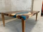 Prachtige rechthoekige Epoxy salontafel met suarhout, Epoxy, Nieuw, Cralini, Rechthoekig