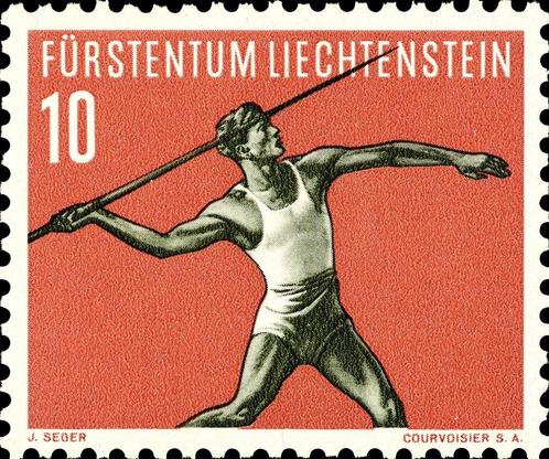 1956 Liechtenstein Sport Kompleet jaargang, Postzegels en Munten, Postzegels | Thematische zegels, Postfris, Sport, Ophalen of Verzenden