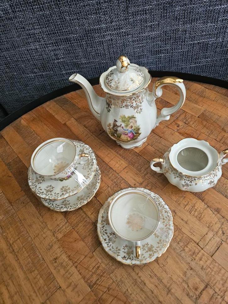 Antiek Theeservies J. Kronester Bavaria, Antiek en Kunst, Antiek | Servies compleet, Ophalen of Verzenden