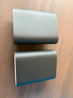 2x Lucide Ovalis Wandlamp - Aluminium Zwart, Ophalen of Verzenden, Gebruikt, Metaal