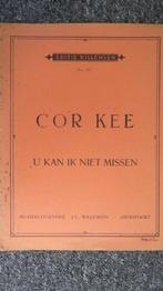 Bladmuziek orgel: Cor Kee, U kan ik niet missen, Gebruikt, Artiest of Componist, Populair, Ophalen