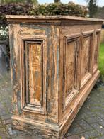 Toonbank, eikenhout, panelen, patine, keukenelement, horeca, Antiek en Kunst, Ophalen