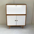 Deens vintage secretaire klepkast bureau werkplek j`60 kast, Ophalen, Gebruikt, Vintage mid century modern, Onbekend