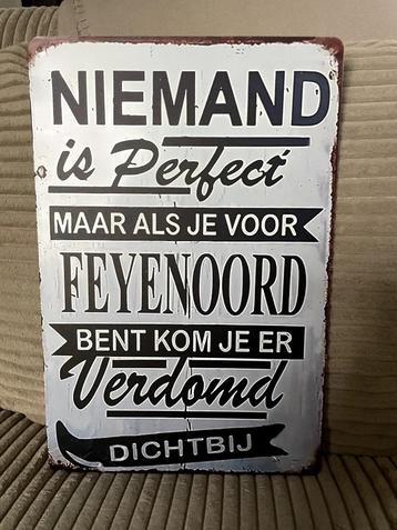 Feyenoord, perfect , metalen tekstbord (Old Look) beschikbaar voor biedingen