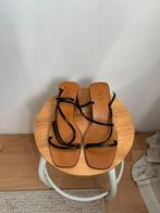 Zara sandalen bruin/zwart maat 39 – stijlvol & comfortabel, Bruin, Zara, Zo goed als nieuw, Sandalen of Muiltjes