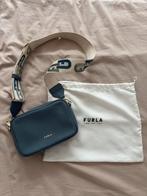 Furla Blauwe Leren Crossbody Tas, Sieraden, Tassen en Uiterlijk, Tassen | Damestassen, Ophalen of Verzenden, Gebruikt, Blauw, Schoudertasje