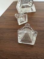 2 loodkristallen karafjes, Antiek en Kunst, Antiek | Glas en Kristal, Ophalen