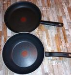 TEFAL  wokpan en Koekepan, Gebruikt, Aluminium, Ophalen of Verzenden, Keramische plaat