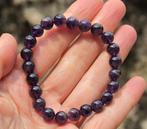 Schitterende armband met Amethist edelstenen, Sieraden, Tassen en Uiterlijk, Armbanden, Verzenden, Paars, Nieuw, Elastiek