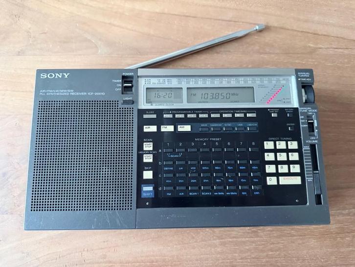 Sony ICF-2001D Wereldontvanger, Audio, Tv en Foto, Radio's, Gebruikt, Wereldontvanger, Ophalen of Verzenden