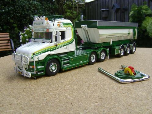 Tekno Scania Torpedo Highline P.V.D. Hoeven, Hobby en Vrije tijd, Modelauto's | 1:50, Zo goed als nieuw, Bus of Vrachtwagen, Tekno