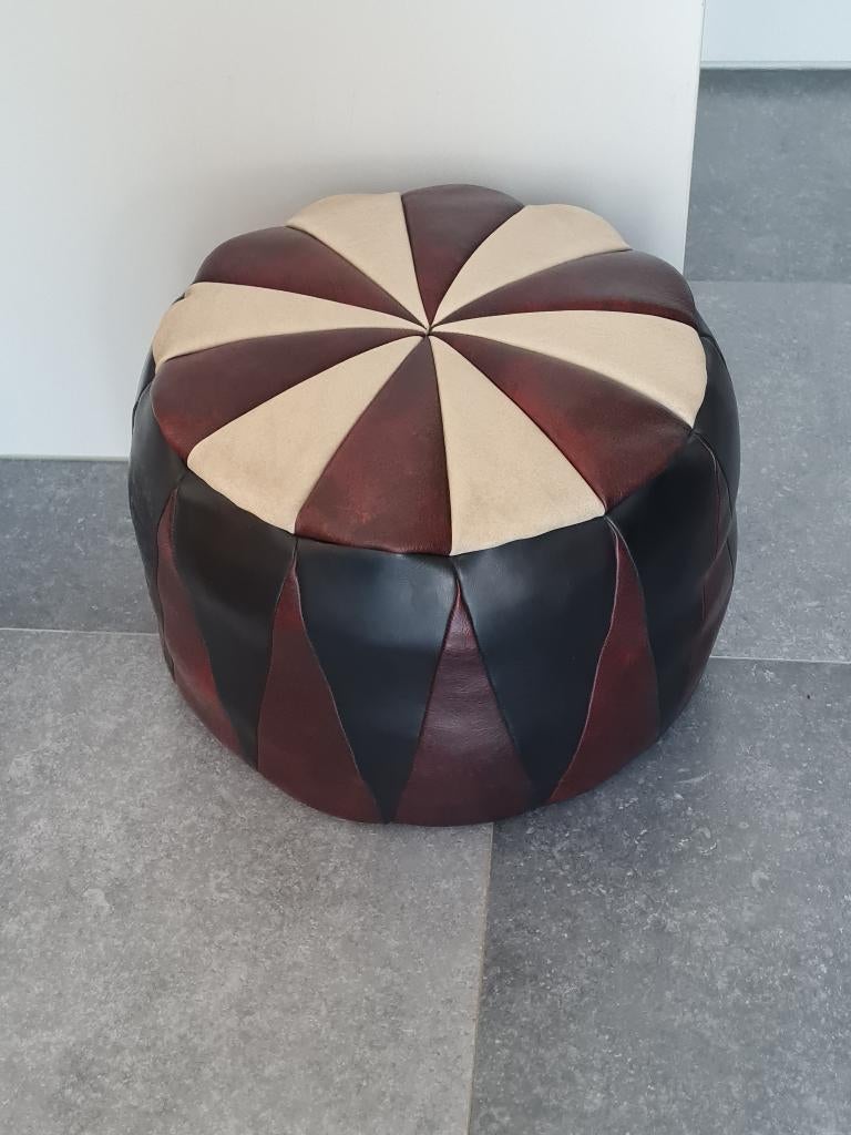 Zeer mooie vintage retro poef, Verzamelen, Retro, Ophalen of Verzenden, Huis en Inrichting