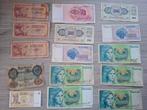 15 Bankbiljetten verschillende landen, Ophalen of Verzenden, Overige landen, Setje
