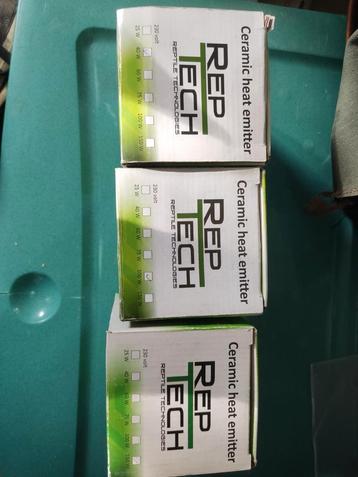 RepTech keramische warmtelampen. beschikbaar voor biedingen
