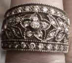 Supergave mooie brede zilveren ring, Sieraden, Tassen en Uiterlijk, Ringen, Ophalen of Verzenden, Zo goed als nieuw, Dame, Zilver