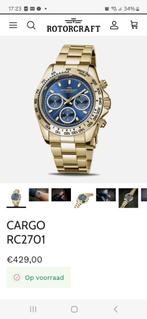 Horloge rotorcraft nieuw, Ophalen, Nieuw, Staal, Overige merken