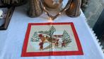 Vintage placemat Kerst met kaboutertafereel, Ophalen of Verzenden, Zo goed als nieuw