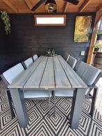 Luxe Bellagio Vezzano/Lagundo tuinset 7-delig (ZGAN), Tuin en Terras, Tuinsets en Loungesets, Ophalen, Zo goed als nieuw, Teakhout