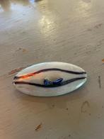 Vintage ovale design keramiek halfedelstenen broche speld, Sieraden, Tassen en Uiterlijk, Broches, Overige materialen, 4 tot 7 cm