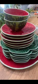 Bordallo Pinheiro Watermeloen Servies Set, Huis en Inrichting, Keuken | Servies, Nieuw, Ophalen of Verzenden, Overige stijlen