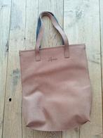Leren shopper laptoptas cognac Laauw, Ophalen of Verzenden, Zo goed als nieuw, Beige, Shopper