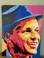 poster op stevig karton Frank Sinatra 60x80 cm wanddecoratie, Verzamelen, Posters, Gebruikt, A1 t/m A3, Rechthoekig Staand, Ophalen