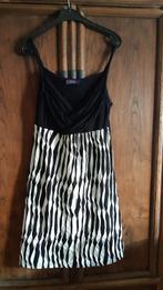 Studio Anneloes Jurk zwart/off white  jersey -  maat L, Studio Anneloes, Zwart, Maat 42/44 (L), Ophalen of Verzenden