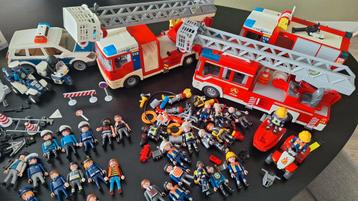 Playmobil Politie & Brandweer - Grote Collectie beschikbaar voor biedingen