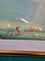 Schilderij tekening man met paard, Huis en Inrichting, Woonaccessoires | Schilderijen, Tekeningen en Foto's, Ophalen of Verzenden