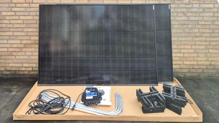 Plug-in zonnepanelenset 2x435Wp - 9 mnd oud, Doe-het-zelf en Verbouw, Elektra en Kabels, Zo goed als nieuw, Overige typen, Ophalen