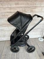 Dubatti one black leather kinderwagen 3 in 1, Kinderen en Baby's, Buggy's, Ophalen, Zo goed als nieuw, Regenhoes