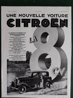 Citroën 8 cv reclame 1932, Gebruikt, Ophalen of Verzenden