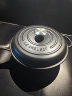Le Creuset Gietijzeren Braadpan met Deksel, Gebruikt, Gietijzer, Ophalen of Verzenden, Keramische plaat