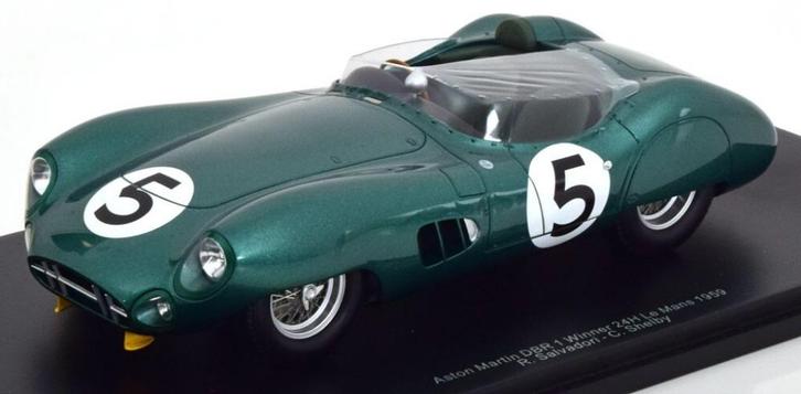 Aston Martin DBR1 Le Mans 1959 Shelby/Salvadori, 1/18, Spark, Hobby en Vrije tijd, Modelauto's | 1:18, Nieuw, Overige merken, Ophalen of Verzenden