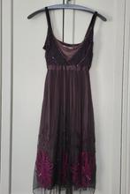 Steps Styles, jurk, bruin, roze, maat M, Maat 38/40 (M), Bruin, Ophalen of Verzenden, Zo goed als nieuw