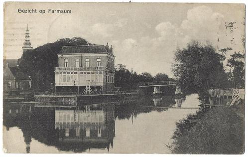 Farmsum, Gezicht op Farmsum, Verzamelen, Ansichtkaarten | Nederland, Gelopen, Groningen, Voor 1920, Verzenden