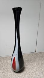 hoge zwarte vaas, Huis en Inrichting, Ophalen, 50 tot 75 cm, Zwart, Glas