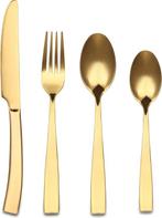Bestekset goud 24-delig, Huis en Inrichting, Keuken | Bestek, Ophalen of Verzenden, Niet ingevuld, Niet ingevuld, Niet ingevuld