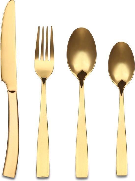 Bestekset goud 24-delig, Huis en Inrichting, Keuken | Bestek, Ophalen of Verzenden